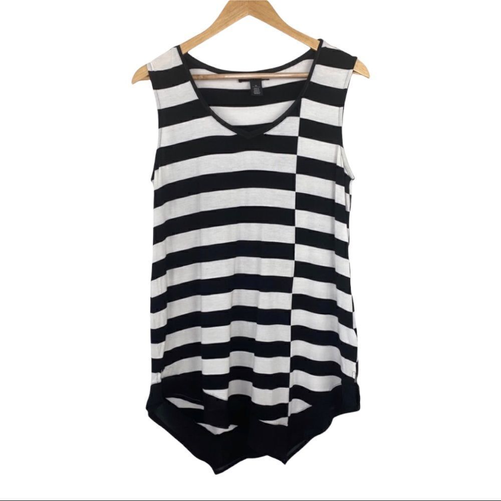 White House Black Market striped tunic med…